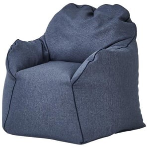 Sitzsack-Sessel - blau - Materialmix - 85 cm - 70 cm - 80 cm | Möbel Kraft