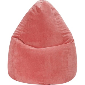 Sitzsack SITTING POINT BeanBag Cordone XL Sitzsäcke Gr. B/H/T: 70 cm x 110 cm x 70 cm, rot (marsala) Baby Sitzsäcke
