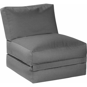Sitzsack SITTING POINT Sitzsack und Sitzliege Twist OUTSIDE Sitzsäcke grau (anthrazit) Baby Sitzsäcke outdoorfähig