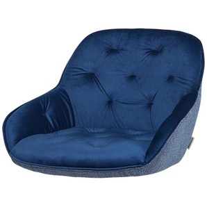 Sitzschale  Baldwin ¦ blau ¦ Holzwerkstoff gepolstert und bezogen ¦ Maße (cm): B: 54 H: 38,5 T: 56.0