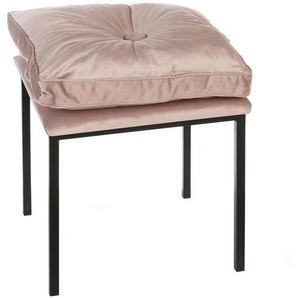 Sitzwürfel, Rosa, Textil, 43x52x43 cm, Wohnzimmer, Hocker, Sitzwürfel