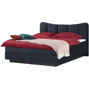 Boxspringbett Dalur ¦ blau ¦ Maße (cm): B: 160 H: 110