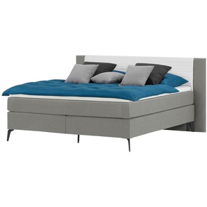 Boxspringbett  Synda ¦ grau ¦ Maße (cm): B: 200 H: 107