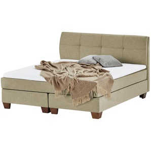 SKAGEN BEDS Boxspringbett  Vegg ¦ beige ¦ Maße (cm): B: 145 H: 112,5