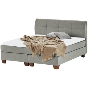 SKAGEN BEDS Boxspringbett  Vegg ¦ grau ¦ Maße (cm): B: 145 H: 112,5