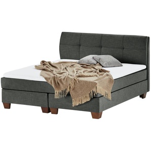 SKAGEN BEDS Boxspringbett  Vegg ¦ grau ¦ Maße (cm): B: 145 H: 112,5