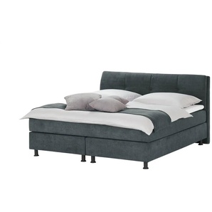 Boxspringbett Vegg Towel - grau - Materialmix - 185 cm - 112,5 cm | Möbel Kraft