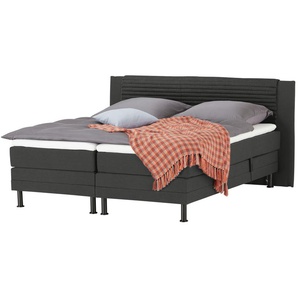 Motor-Boxspringbett  Synda ¦ grau ¦ Maße (cm): B: 200 H: 107