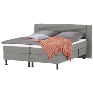 Motor-Boxspringbett  Synda ¦ grau ¦ Maße (cm): B: 180 H: 107