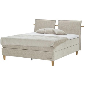 SKAGEN STUDIO Boxspringbett  Voodie ¦ beige ¦ Maße (cm): B: 202 H: 107