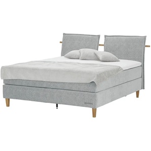 SKAGEN STUDIO Boxspringbett  Voodie ¦ grau ¦ Maße (cm): B: 182 H: 107