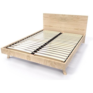 Skandinavisches Bett Viking 160x200 aus Massivholz
