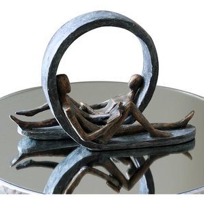 Skulptur Auszeit 33 x 24 x 15cm Braun