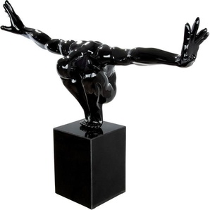 Skulptur CASABLANCA BY GILDE Skulptur Cliffhanger Dekofiguren Gr. B/H/T: 75 cm x 45 cm x 21 cm, Person, schwarz Deko-Objekte