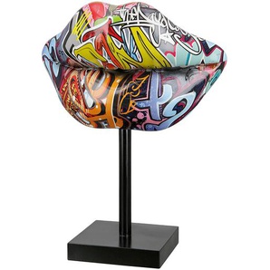 Skulptur Kiss Street Art 20 x 26 x 9cm Multicolor