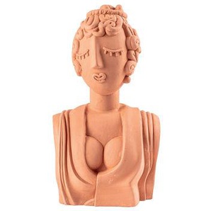 Skulptur Magna Graecia keramik orange braun / Bust Poppea - H 45 cm - Seletti - Braun