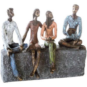 Skulptur Network 28 x 23 x 13cm Braun