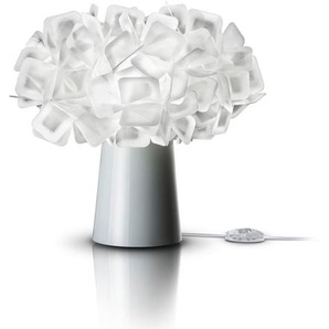 Slamp Tischleuchte, Weiß, Transparent, Kunststoff, Blume,Blume, Blume,Blume, 25 cm, Lampen & Leuchten, Innenbeleuchtung, Tischlampen, Tischlampen