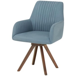 smart Armlehnstuhl - blau - Materialmix - 59 cm - 93 cm - 66 cm | Möbel Kraft