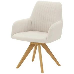 smart Armlehnstuhl drehbar Frederik ¦ creme ¦ Maße (cm): B: 59 H: 87 T: 66.0