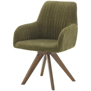 smart Armlehnstuhl drehbar Frederik ¦ grün ¦ Maße (cm): B: 59 H: 87 T: 66.0