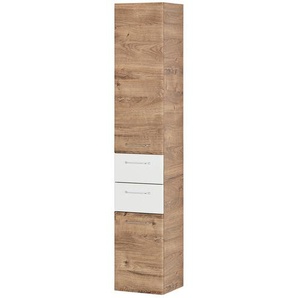 smart Hochschrank  Onda ¦ holzfarben ¦ Maße (cm): B: 35 H: 185,5 T: 33.0