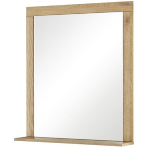 smart Bad-Spiegel | holzfarben | Holzwerkstoff | 69 cm | 77 cm | 14 cm |
