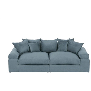 smart Big Sofa  Lionore ¦ blau ¦ Maße (cm): B: 242 H: 86 T: 121.0