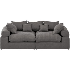 smart Big Sofa  Lionore ¦ grau ¦ Maße (cm): B: 242 H: 86 T: 121