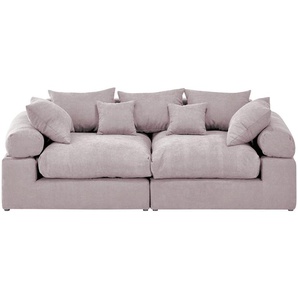 smart Big Sofa  Lionore - rosa/pink - Materialmix - 242 cm - 86 cm - 121 cm | Möbel Kraft