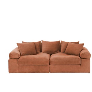 smart Big Sofa  Lionore ¦ rot ¦ Maße (cm): B: 242 H: 86 T: 121.0