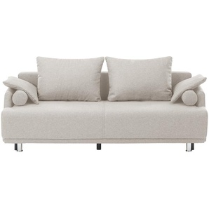 smart Sofa mit Schlaffunktion  Zamira ¦ beige ¦ Maße (cm): B: 218 H: 94 T: 97