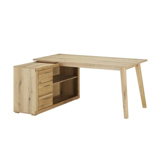 smart Eckschreibtisch  Oslo  ¦ holzfarben ¦ Maße (cm): B: 165 H: 130 T: 76.0