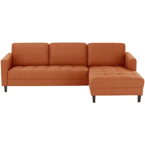smart Ecksofa  Geradine ¦ orange ¦ Maße (cm): B: 260 H: 85 T: 170.0