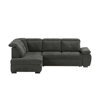 smart Ecksofa - grau - Materialmix - 252 cm - 90 cm - cm 192,0 | Möbel Kraft