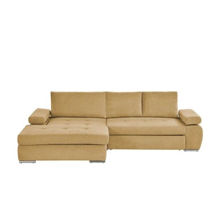 smart Ecksofa  Ibby ¦ gelb ¦ Maße (cm): B: 294 H: 73 T: 173.0