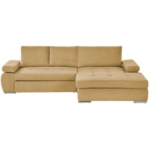 smart Ecksofa  Ibby ¦ gelb ¦ Maße (cm): B: 294 H: 73 T: 173