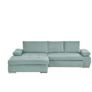 smart Ecksofa  Ibby ¦ grün ¦ Maße (cm): B: 294 H: 73 T: 173.0