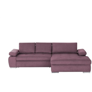 smart Ecksofa Ibby ¦ lila/violett ¦ Maße (cm): B: 294 H: 73 T: 173.0