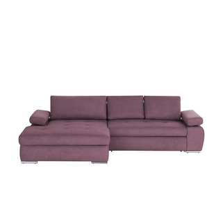 smart Ecksofa  Ibby ¦ lila/violett ¦ Maße (cm): B: 294 H: 73 T: 173.0