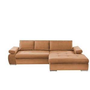 smart Ecksofa  Ibby ¦ orange ¦ Maße (cm): B: 294 H: 73 T: 173.0