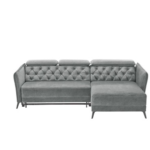 smart Ecksofa  Kavita  ¦ grau ¦ Maße (cm): B: 254 H: 85 T: 199.0