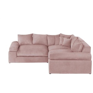 smart Ecksofa Lionore - rosa/pink - Materialmix - 256 cm - 86 cm - cm 256,0 | Möbel Kraft