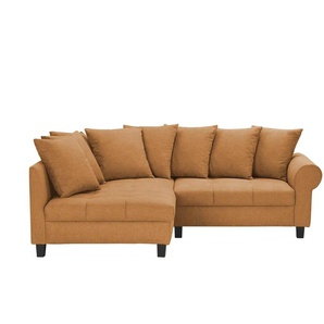 smart Ecksofa Lunella - orange - Materialmix - 232 cm - 86 cm - cm 190,0 | Möbel Kraft