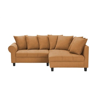 smart Ecksofa Lunella - orange - Materialmix - 232 cm - 86 cm - cm 190,0 | Möbel Kraft