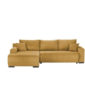 smart Ecksofa Nelly - gelb - Materialmix - 270 cm - 85 cm - cm 185,0 | Möbel Kraft