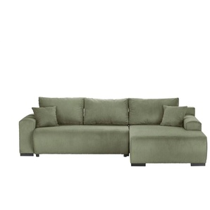 smart Ecksofa Nelly - grün - Materialmix - 270 cm - 85 cm - cm 185,0 | Möbel Kraft