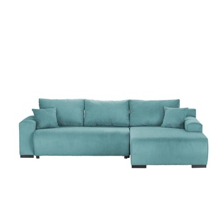 smart Ecksofa Nelly ¦ türkis/petrol ¦ Maße (cm): B: 270 H: 85 T: 185.0