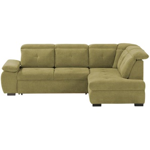 smart Ecksofa  Tamara ¦ grün ¦ Maße (cm): B: 252 H: 90 T: 192