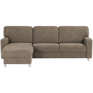 smart Ecksofa  Valencia ¦ braun ¦ Maße (cm): B: 267 H: 90 T: 173